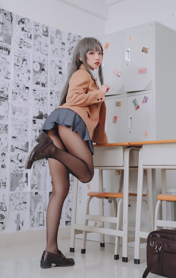 果咩酱w – NO.043 麻衣校服[30P-434M]预览图 2