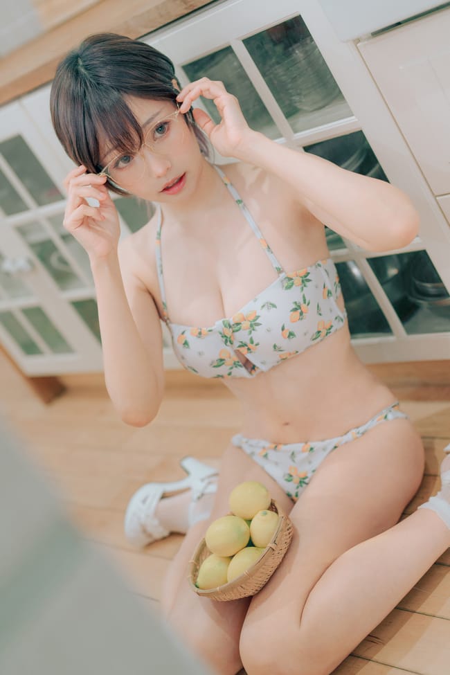 ElyEE子 – NO.124 2023.august C-檸檬泳裝 Lemon Swimsuit [31P-113M]预览图 2