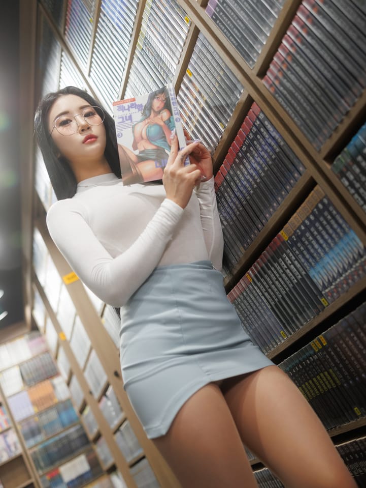 Bomi (보미) – NO.91 [Bimilstory] Vol.38 Part-timer Girl at a Comic Book Cafe (Part 1)[115P3V-5.80G]